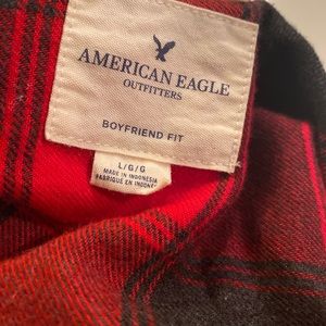 American eagle flannel “boyfriend fit”